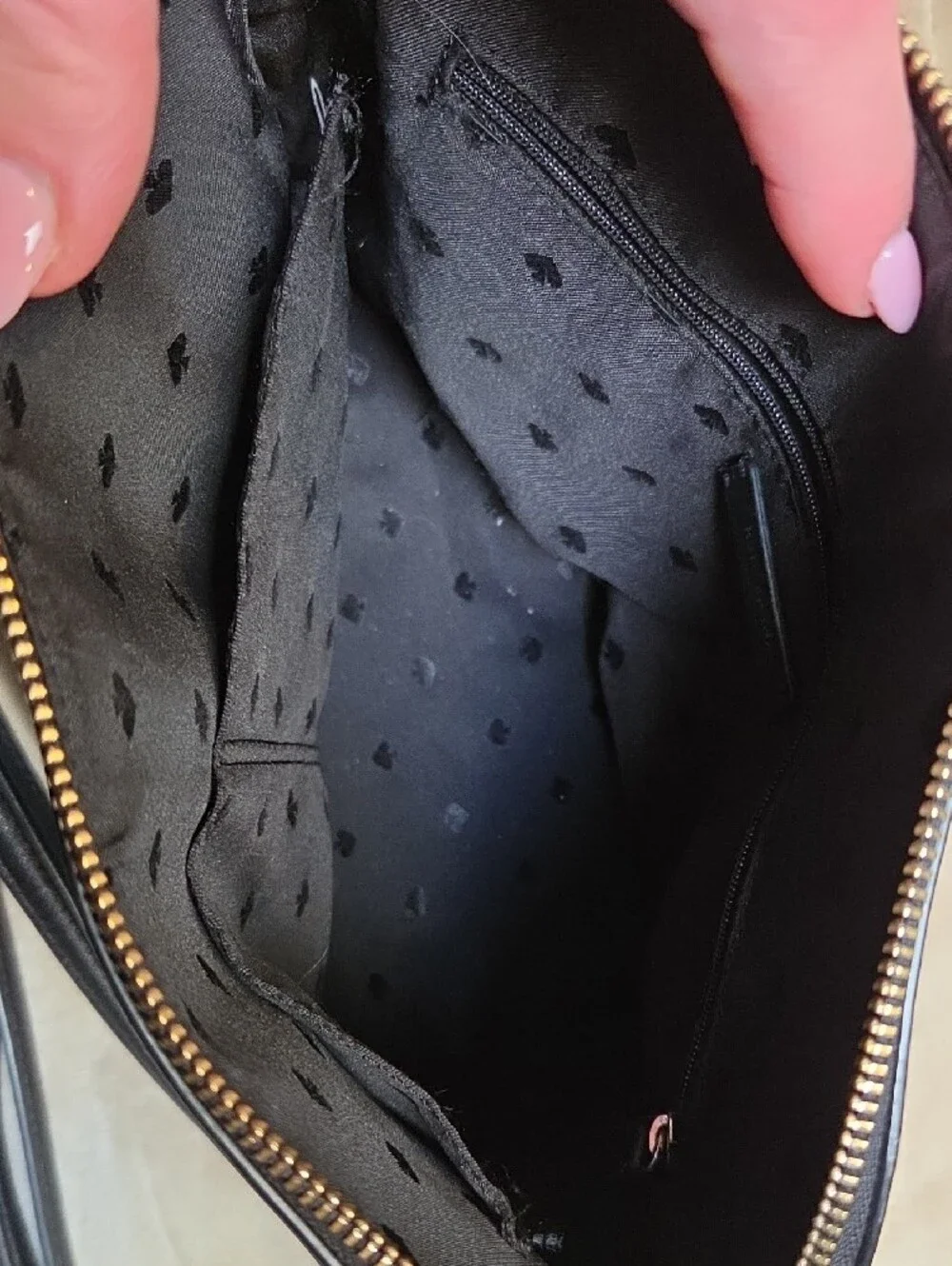 kate spade black dome satchel with removable Crossbody Strap